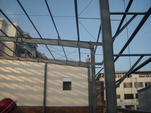 Capannone Industriale in Struttura d'Acciaio, Costruzione Moderna Prefabbricata con Telaio Metallico, Grande Edificio Industriale per Scuole - Product Image 5