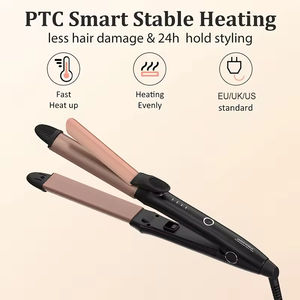 <span class=keywords><strong>Plancha</strong></span> y Rizador de Pelo 2 en 1 con Revestimiento Cerámico, Ajuste de Temperatura Iónico, PTC Eléctrico, Apagado Automático LED, Uso Doméstico Rápido - Product Image 2