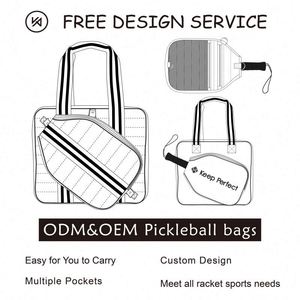 Échantillon Gratuit - Sac de Sport Matelassé Best-Seller pour Raquettes de Pickleball et de Tennis - Sac Fourre-Tout et Sac Bandoulière pour Pickleball - Product Image 2