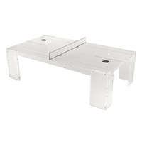 Bureau multifonctionnel moderne tout en acrylique, détachable, multifonctionnel, table à manger, table de ping-pong, meubles de maison