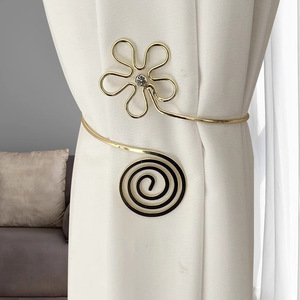 Зажимы для занавесок, новый стиль, держатели для занавесок с цветами, гибкие, из сплава, держатели для занавесок для гостиной - Product Image 3