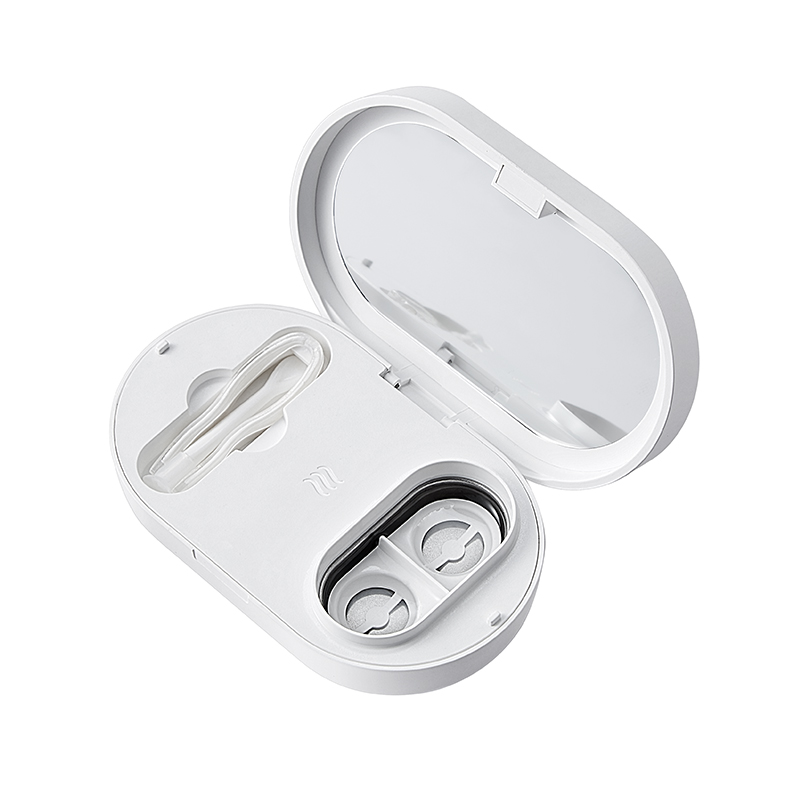 Портативный Ультразвуковой очиститель контактных линз с частотой 56000 Гц, ультразвуковой очиститель, очиститель контактных линз, зарядка через USB, хранилище