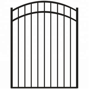 Bảng điều khiển hàng rào thép mạ kẽm thanh lịch với sơn bột màu đen thanh lịch hàng rào lưới mắt cáo & Cổng - Product Image 3