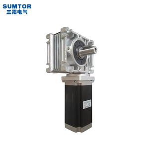 NMRV 30 웜 감속기 및 스테핑 모터 Nema 23 웜 기어 모터 <span class=keywords><strong>24V</strong></span> - Product Image 1