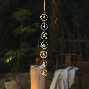 Nueva primavera cristal Natural grava atrapasueños cristal viento carillón decoración de la habitación colgante aéreo - Product Image 1