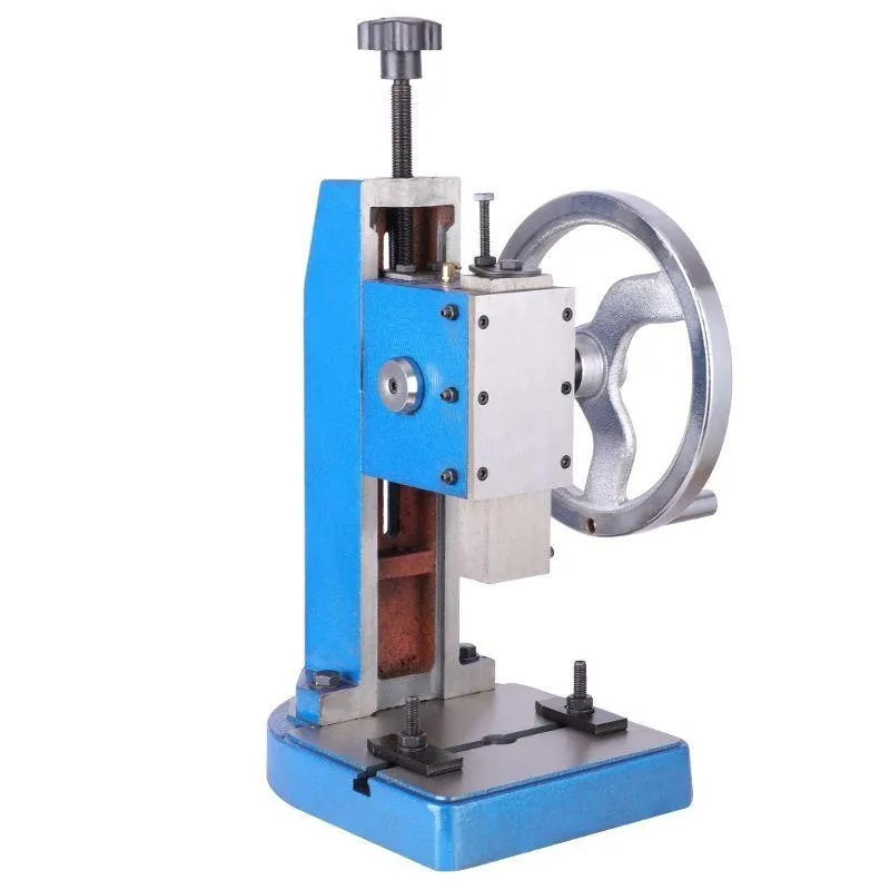 Manual Rotary Disc Punch Table Riveting Equipment Manual High Precision Disc