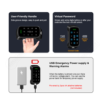 TTlock App Serrure de Porte Intelligente pour Gym Spa Sauna Sans Clé Lecteur de Carte Électronique RFID Mot de Passe Meuble Armoire Tuya Smart Lock