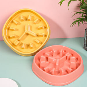 Уникальный дизайн часов противоудушающая миска для домашних животных Нескользящая кормушка для медленного поедания миска для собак - Product Image 3