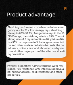 Traje <span class=keywords><strong>de</strong></span> protección contra la radiación <span class=keywords><strong>nuclear</strong></span> <span class=keywords><strong>de</strong></span> algodón con chaleco y pantalones Chaqueta y pantalones <span class=keywords><strong>de</strong></span> emergencia para protección contra la contaminación - Product Image 4