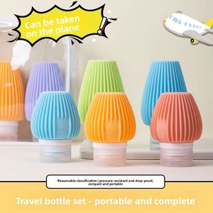 Juego de 4 Botellas de Viaje de Silicona, a Prueba de Fugas, Aprobadas por la TSA, Recipientes Reutilizables para Artículos de Aseo, Champú, con Logotipo Personalizado, Venta al Por Mayor - Product Image 3