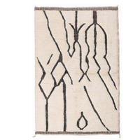 Tapis en laine tissé à la main de style marocain, tapis moelleux pour salon, chambre, bureau, décoration intérieure, facile d'entretien