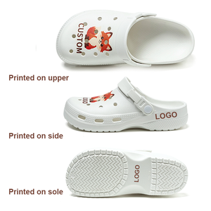 Sabots en mousse EVA personnalisés avec logo OEM, breloques à trous, sandales de jardin classiques entièrement imprimées, épingles pour chaussures pour hommes et femmes, vente en gros - Product Image 3