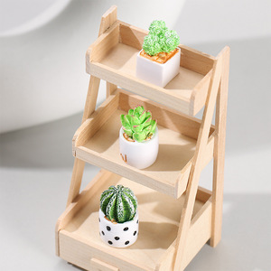 Cactus artificiel miniature en résine, ensemble de plusieurs pièces, plante décorative hautement réaliste pour la maison, le bureau ou la présentation sur le bureau - Product Image 3