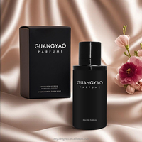 Bouteille de Parfum Vide Ronde en Verre 100ML pour Homme avec Atomiseur à Sertir et Bouchon Magnétique