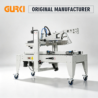 GURKI Scelleuse automatique de ruban adhésif Scelleuse de carton pliable à rabat Scelleuse de boîte supérieure et inférieure