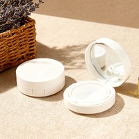 A015 Boîte compacte ronde blanche vide de haute qualité pour BB crème et fond de teint, couleur nude, prix