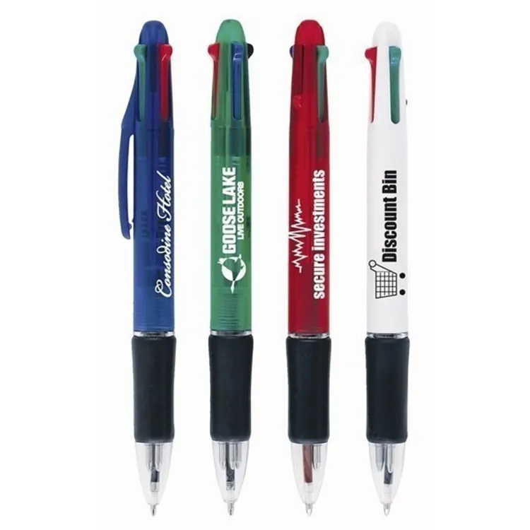 Creative multi-color four-color ball-point pen press 4-color ball-point pen student drawing hand account writing oil pen