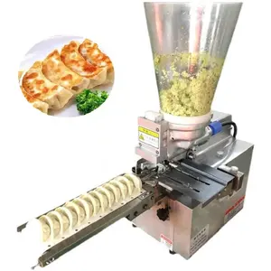Máquina pequeña semiautomática para hacer dumplings fritos, gyoza, fabricación de samosa