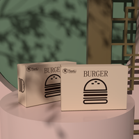 Boîte d'Emballage Alimentaire Personnalisée à Faible MOQ pour Poulet Frit, Burger, Frites et Snacks de Rue, pour Restauration Rapide