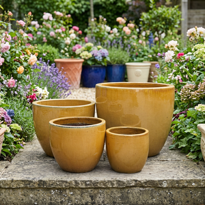 Pots et jardinières minimalistes pour plantes vertes, utilisables à l'intérieur et à l'extérieur pour la plantation des arbres verts - Product Image 1
