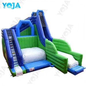Thương mại khổng lồ cực Combo trò chơi trẻ em/người lớn Inflatable nhảy N trượt túi khí cho các pha nguy hiểm Inflatable vách đá nhảy lâu đài - Product Image 2
