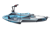 Planche de surf électrique et jet-boat