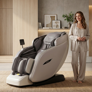 Fauteuil de massage corporel 3D de luxe Zhouqi, zéro gravité, commande vocale IA, charge sans fil, <span class=keywords><strong>musique</strong></span> Bluetooth - Product Image 4