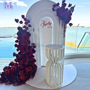 JINDA Event <strong>Decoration</strong> Supplies White <strong>Arch</strong> Backdrop Panel Round <strong>Arch</strong> Backdrop Stand Wedding - Product Image 3
