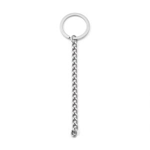 Porte-clés de voiture en métal, chaîne à 30 maillons, 20 maillons, alliage de zinc, placage chrome, usage domestique - Product Image 1