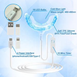 <span class=keywords><strong>Kit</strong></span> de <span class=keywords><strong>blanchiment</strong></span> des dents avec lumière Led, appareil privée, électrique, Logo, Usb, lumière Uv, Mobile, à la maison, vente en gros, - Product Image 3