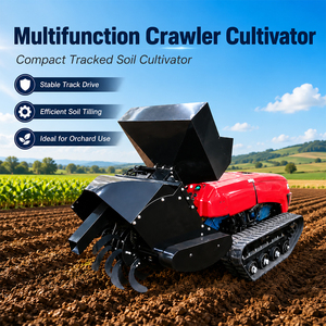 Agricultural Machinery Remote Control Crawler Rotary <b>Cultivator</b> Mini Tiller for Orchard Farm Use - Product Image 2