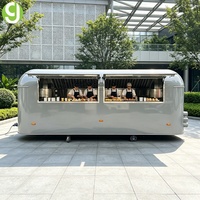 Remorque alimentaire mobile en fibre de verre Goeasy personnalisée avec cuisine commerciale entièrement équipée et écologique pour la vente de restauration rapide en rue