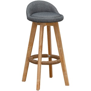 Sgabello da Bar Alto Girevole di Lusso <span class=keywords><strong>in</strong></span> Pelle con Borchie, Stile Nordico Antico, Moderno ed Economico, Struttura <span class=keywords><strong>in</strong></span> <span class=keywords><strong>Legno</strong></span>, <span class=keywords><strong>per</strong></span> <span class=keywords><strong>Cucina</strong></span> e Casa - Product Image 6