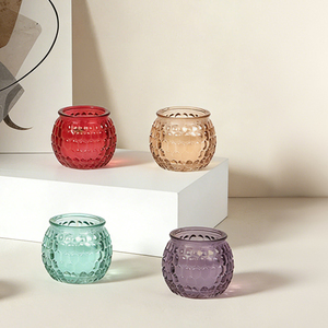 Candela Profumata in Paraffina PK3 in Barattolo di Vetro con Scatola in PET e Nastro di Seta, Fatta a Mano per Decorazione Casa, Uso Festivo e Matrimoniale, per Interni - Product Image 6