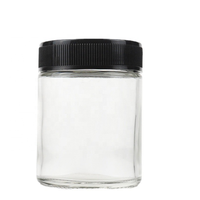 Botol Tablet pil mantra Vitamin dispenser, toples tahan anak kaca CR dengan tutup tahan sekrup ganda 1oz3.5g 20dram 90ml