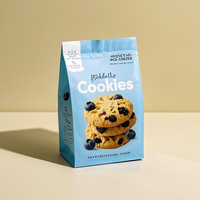 Sachets alimentaires personnalisés imprimés, recyclables, à fond plat et soufflets latéraux, pour biscuits, café en grains, poudre, thé, snacks, aliments pour animaux, chewing-gum