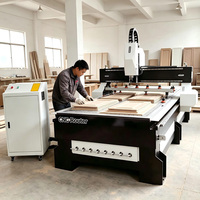 Máquina de Grabado CNC 1325, Máquina de Anidamiento CNC con Mesa de Vacío para Madera, MDF, Puertas de Gabinete, Acrílico, PVC y Fabricación de Muebles