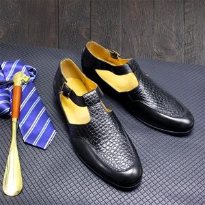 Zapatos de Cuero para Hombre con Estampado de Avestruz, Clásicos y Lujosos, con Hebillas Ajustables y Punta en Pico, para Fiestas y Bodas - Product Image 3