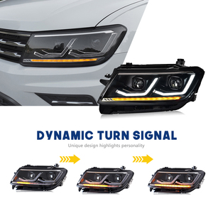 HCMOTIONZ fari Full LED per <span class=keywords><strong>Volkswagen</strong></span> <span class=keywords><strong>Tiguan</strong></span> 2017-2021 segnale sequenziale gruppo luci anteriori per auto DRL - Product Image 5