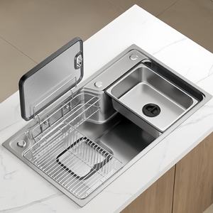 Évier de cuisine japonais en acier inoxydable 304, grand modèle, à cuve unique, épaissi et robuste - Product Image 1