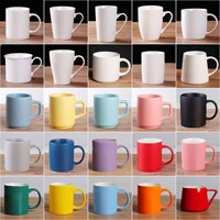 Mug en céramique personnalisé avec logo, vente en gros, mug à café par sublimation / transfert thermique, 17 styles, prêt pour l'exportation transfrontalière, directement de l'usine