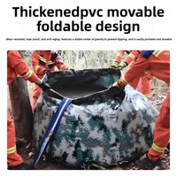 Réservoir d'eau portable en PVC souple, épaissi, grande capacité, pliable, pour extérieur, lutte contre les incendies, forêt, réservoir d'eau mobile
