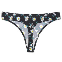 New Style Printed Teen Girl Höschen Unterwäsche für Frauen Atmungsaktive Low Rise Seamless T Back Tanga Tanga Slips