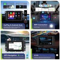 Hikity pour GMC Chevrolet Buick Hummer Android Car Radio 7 ''4 + 64G Car Audio Car Stereo Wireless CarPlay Android Auto GPS WIFI