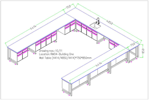 Meubles de laboratoire de chimie physique, table de travail de laboratoire médical - Product Image 5