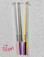 Bâtons de gymnastique rythmique en caoutchouc YIJOY les plus vendus, 57 cm, conformes à la norme FIG, adaptés à la fois à l'entraînement et aux compétitions.