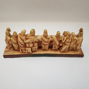 Escultura Decorativa de Resina de Jesús, <span class=keywords><strong>La</strong></span> Última <span class=keywords><strong>Cena</strong></span>, Adorno Católico de Navidad, Decoración de Pascua y Bautizo - Product Image 3