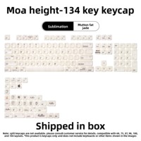 Teclas de Juego Táctiles con Aspecto Cerámico ZORNHER 134 Keys MAC, Teclados Mecánicos Personalizados para PC con Interruptor MX, Clásicos