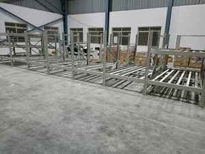 ระบบจัดเก็บสินค้าแบบ Heavy Duty FIFO Gravity Flow Racking พร้อมลูกกลิ้งเหล็ก แบบโมดูลาร์ ขยายได้ รับน้ำหนักได้ 1500 กก. เคลือบด้วยสีฝุ่น สำหรับจัดเก็บในคลังสินค้า - Product Image 4