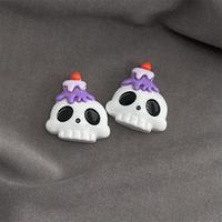 Aksesoris Resin Halloween Terbaru untuk DIY, Aksesoris Casing Ponsel, Aksesoris Resin Pipih, Gantungan Kunci untuk Dekorasi